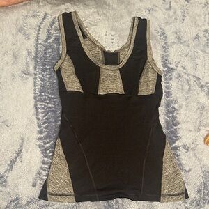 Lululemon Athletica Black and Gray Tank Top